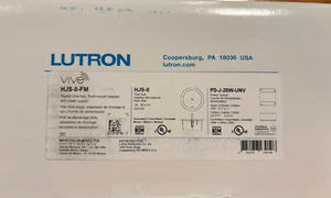 TOTALMENTE NUEVO Buje Lutron Vive HJS-0-FM Montaje al ras y Fuente de alimentación PS-J-20W-UNV - Imagen 1 de 2