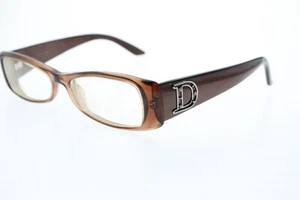 Christian Dior CD3135 HKM Size 53-16-135 Clear Brown/Red Cat Eye Frames Italy - Picture 1 of 9