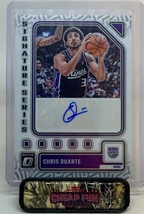 CHRIS DUARTE AUTO 2023-24 PANINI DONRUSS OPTIC SIGNATURE SERIES SS-DRE KINGS - Foto 1 di 3