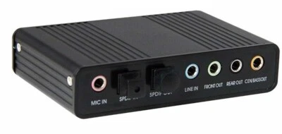 USB 5.1 Multi-Channel Surround Sound Adapter With Optical Audio Input Output - Image 1 of 4