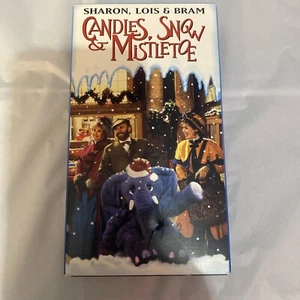 Sharon, Lois  Bram - Candles, Snow and Mistletoe (VHS, 1994) HTF Rare - Picture 1 of 3