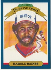 Harold Baines 1986 Donruss Super Diamond Kings 5x7 #13, Chicago White Sox, HOF