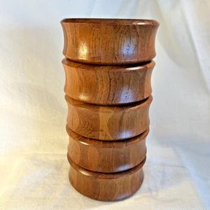 Gesteckte Teak Salatschüsseln Digsmed Denmark Vintage MCM Danish Modern 5er Set - Bild 1 von 17