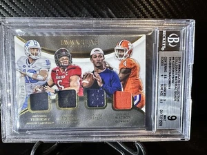 2017 immaculate collection collegiate quad RC Patrick Mahomes/99 JSY Watson - Picture 1 of 11