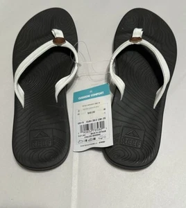 Sandalias Reef Zen Love para mujer sandalias de arrecife blancas y negras talla 8 chanclas de arrecife - Imagen 1 de 4