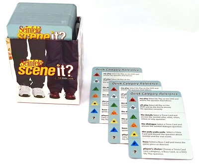 Seinfeld Scene It? DVD Game Replacement Set of Trivia Cards & 3 Reference Cards - Image 1 of 3