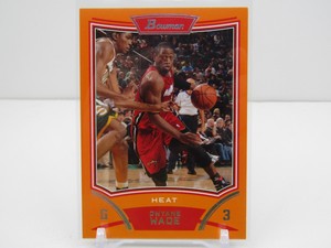 DWYANE WADE 2008-09 BOWMAN ORANGE PARALLEL! #083/299! MIAMI HEAT! 