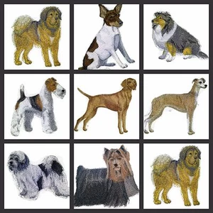 Hermosos parches de hierro bordado personalizados para perros (T-Y) - Imagen 1 de 10