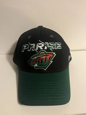 Minneslta Wild Zach Parise 11 帽子 Reebok NHL 尺寸 S M 硬度棒球帽 — 第 1/4 张图片