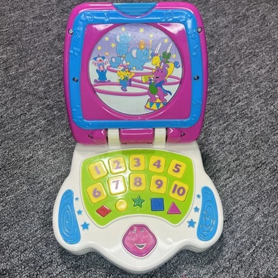 Barney the Dinosaur Learning Fun Laptop Interactive Working Mattel Education Toy - Image 1 of 4