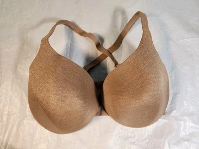 Cacique Bra Size 38H Nude Tan The True Embrace T-Shirt Lightly Lined Underwire - Image 1 of 4