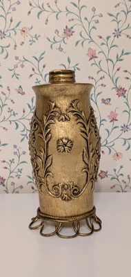 Laura Ashley Vintage Ornate Soap Dispenser, Gold Resin, Decorative Bottle - Image 1 of 4