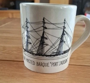 Viermast Barque Port Jackson Becher Tasse 3,5" hoch - Bild 1 von 8