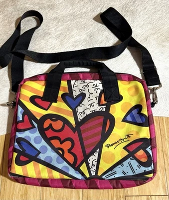 Bolso de Mano Romero Britto Un Nuevo Día Corazón Bolso de Hombro Artista Mediano Cartera de Mano Foto 1 de 4