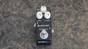 MOSKY BLACK RAT Distortion Guitar Effect Pedal Classic T-turbo Rat Distortion US - Picture 1 of 3