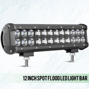 12" Inch LED Work Light Bar Spot Flood Combo Work Driving Off Road SUV Truck UTV - Picture 1 of 10