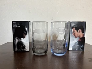 Batman V Superman Pair Of Pepsi Glasses From Japan - Picture 1 of 6