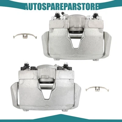 Front Brake Calipers w/ Bracket Pair For 2009 - 2016 AUDI A4 QUATTRO - Image 1 of 4