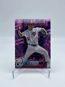 2018 Topps chrome pink refractor Max Scherzer nationals 145 - Bild 1 von 2