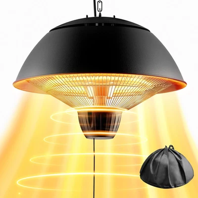 Riscaldatore Elettrico da Esterno, 1500W Riscaldatore da Soffitto a Infrarossi per Patio per - Immagine 1 di 4