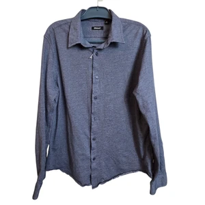 DKNY Shirt Mens XL Blue Button Down Long Sleeve Cotton Casual Dress Pocket - Picture 1 of 8