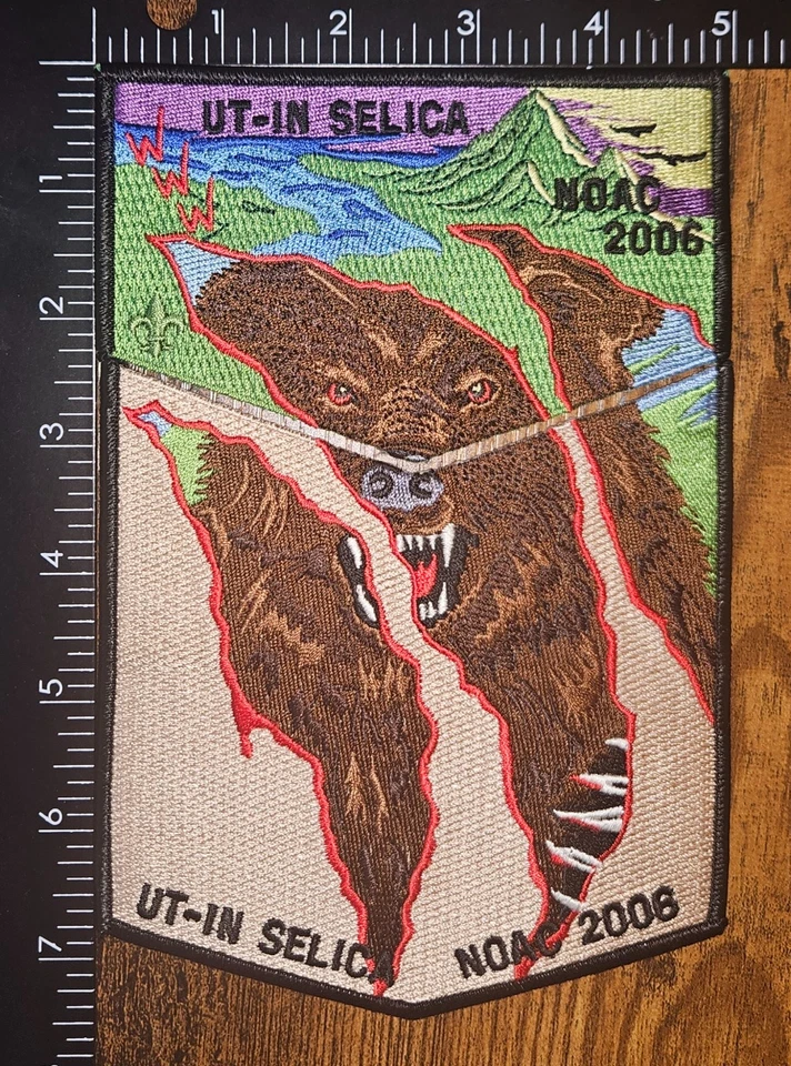 Lodge 58 Ut In Selica 2006 NOAC Boy Scout OA WWW Flap Patch Set of 2 - Image 1 of 1