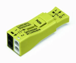 Conector de tuerca de desconexión de cable push luminaria de 2 puertos Wago 873-902 - Imagen 1 de 2