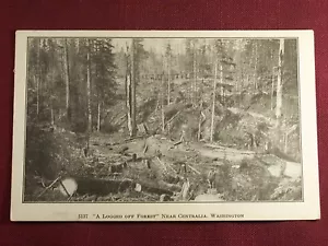 Centralia Washington Holzfäller antike Foto Postkarte Vintage - Bild 1 von 2