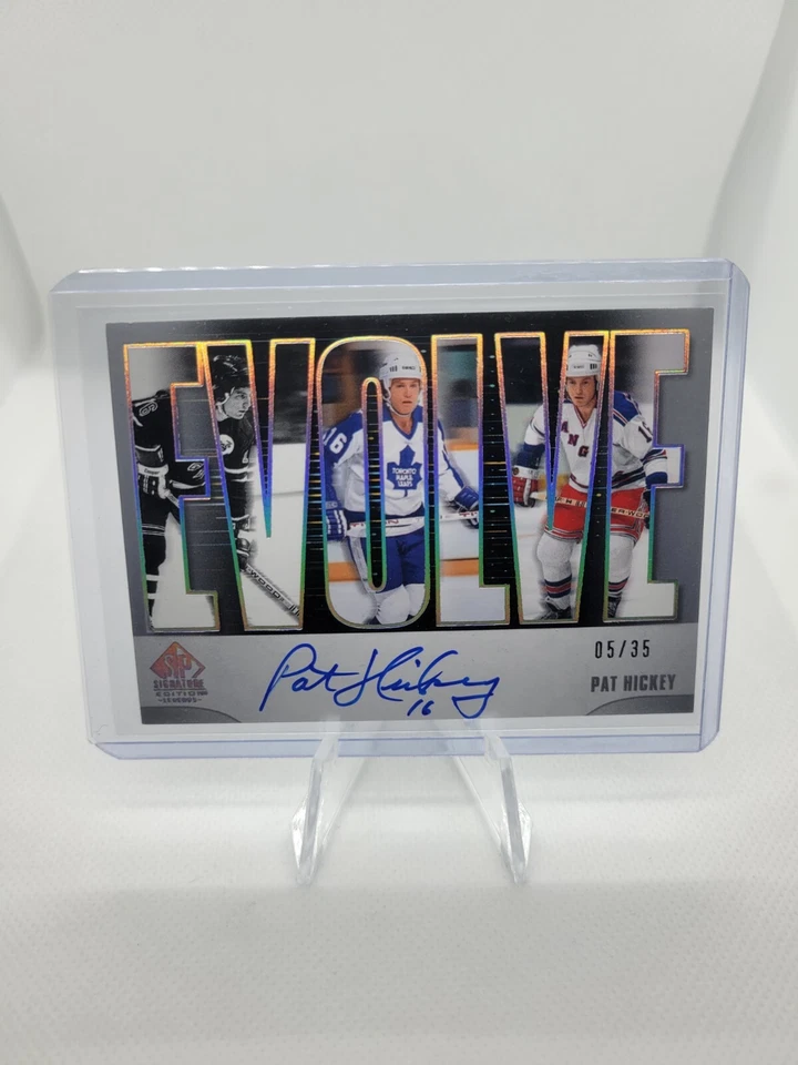 2020-21 SP Signature Edition Legends EVOLVE AUTO Pat HICKEY SP #E-9  - Image 1 of 2