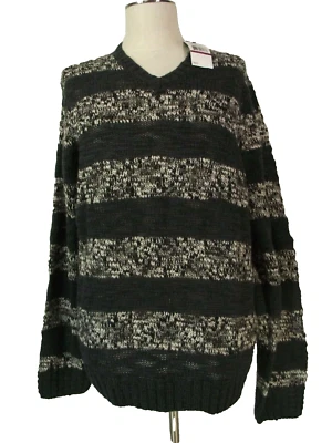 Kenneth Cole Reaction Suéter Hombre 2XL XXL Gris Negro Mezcla Lana NUEVO Foto 1 de 4