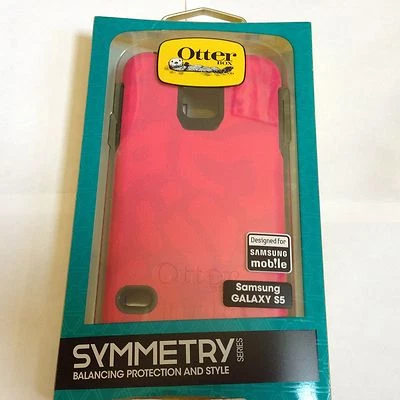 100% 真品全新带盒 Otterbox Symmetry 保护壳 保护套 三星 Galaxy S5 粉色猎豹 — 第 1/4 张图片