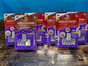 3M Command verstellbare 14 durchsichtige HAKEN + 30 STREIFEN beschädigungsfrei 0,5 Pfund Menge 6 - Bild 1 von 4