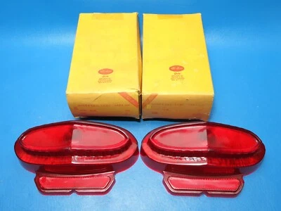 NOS Pair Glo-brite 1959 Oldsmobile Super 88 Tail Light Lenses Replace GM 5950077 - Image 1 of 4