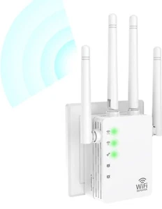 WiFi Extender Signal Booster for Home Internet Extender WiFi Booster Long Range - Picture 1 of 6