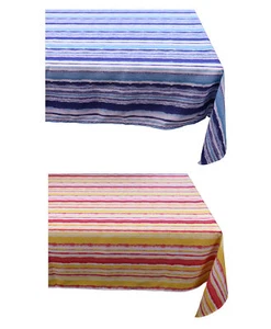 Mantel a rayas rectangular o redondo interior exterior resistente al agua - Imagen 1 de 17
