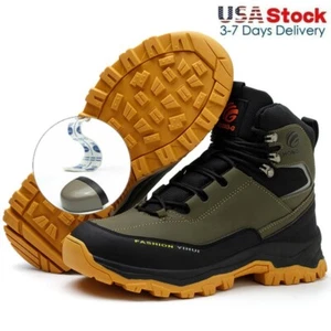 Indestructible Mens Work Boots Steel Toe Safety Shoes Waterproof Non Slip Boots - Picture 1 of 38