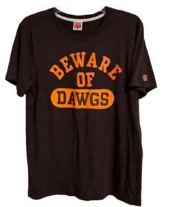 HOMAGE Cleveland Browns BEWARE OF DAWGS Dawg Pound Tshirt Made In USA Sz Medium - Picture 1 of 6