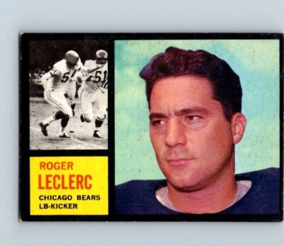 1962 TOPPS FOOTBALL #19 ROGER LE CLERC              NRMT  JN - Image 1 of 2