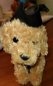 Douglas Halloween Tan Puppy Dog Witch Hat 6" Plush Stuffed ANIMAL Toy Cute - Picture 1 of 7