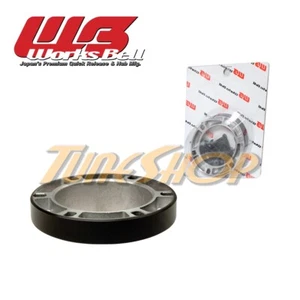 WORKSBELL 10MM STEERING WHEEL HUB SPACER KIT ADAPTER ALUMINUM UNIVERSAL BLACK - Picture 1 of 1