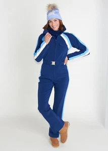 Neve by CK Bradley Retro Ski Suit $850 Size M One Piece Women Winter Snow NEW - Picture 1 of 11
