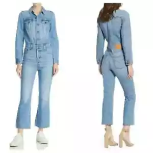 Neu mit Etikett 168 $ Damengröße XS Levi's KICKFLARE Denim Overall mittlere Waschung Big E - Bild 1 von 14
