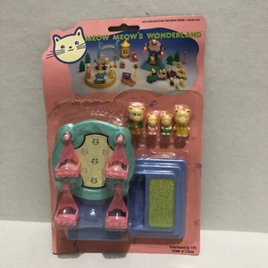 Vtg 90s Meow Meow’s Wonderland Cats Fun Fair Playset Plasticsam new (bin11 - Picture 1 of 4