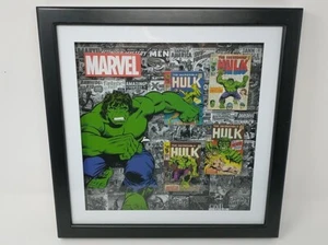 Silver Buffalo Incredible Hulk Wood Frame 3D Shadow Box Art Marvel John Romita - Picture 1 of 18