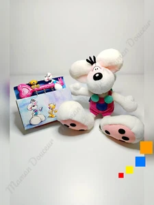 Lot Peluche Diddl Salopette Rose Et Support Crochets Pour Clefs Pimboli - Diddl - Picture 1 of 11