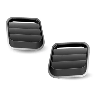 ACS Composite Dual Extractor Hood Port System SATIN BLACK (2012-2019 Fiat 500) - Image 1 of 4