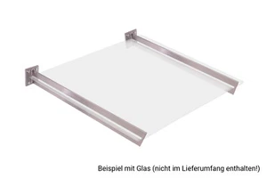 Vordachhalter Edelstahl VL-750 (1 Paar) Schlitz Vordachsystem Vordach Haustür - Bild 1 von 2