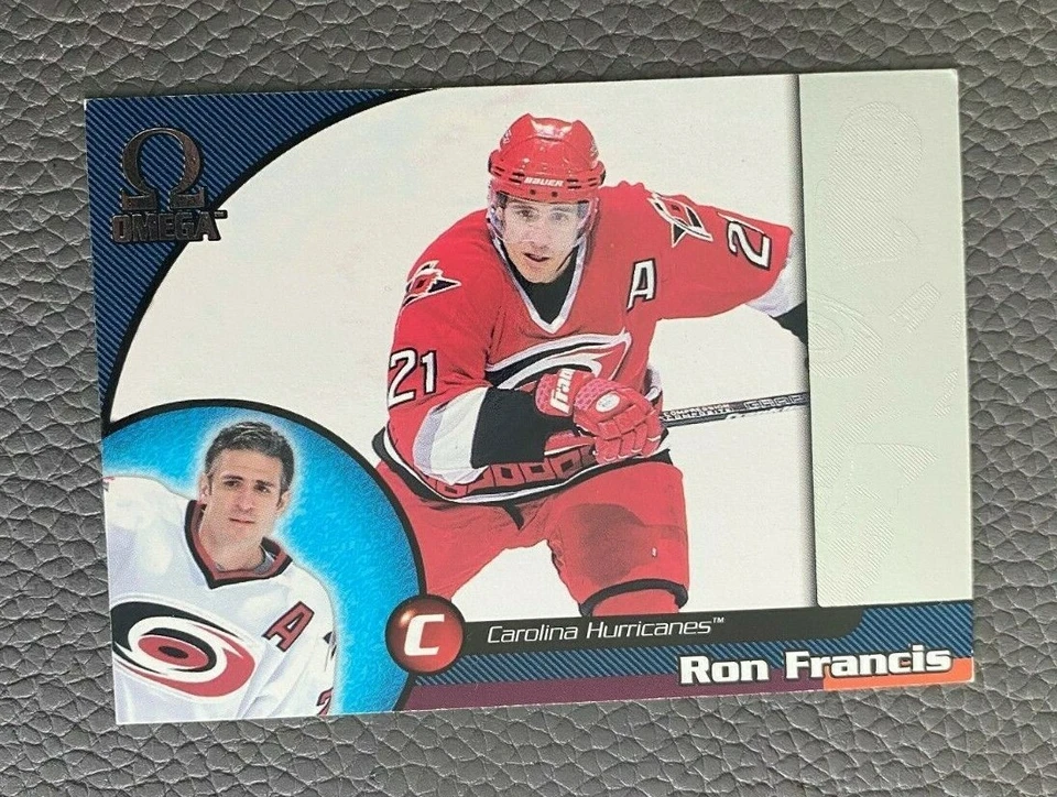 Ron Francis 1998-99 Pacific Omega  #40 card Carolina Hurricanes HOF - Image 1 of 2
