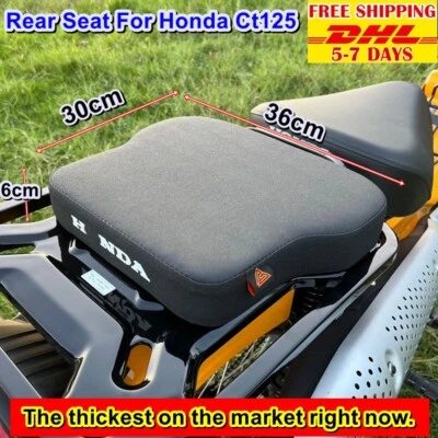 A57 Black Rear Seat For Honda Ct125 Trail Hunter 2020 Passenger 30 X 36 X 6cm Foto 1 de 4