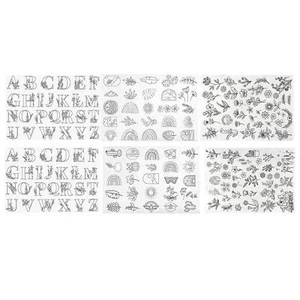 Water Soluble Embroidery Stabilizers Self Adhesive Wash Away Patterns Transfers - Picture 1 of 15